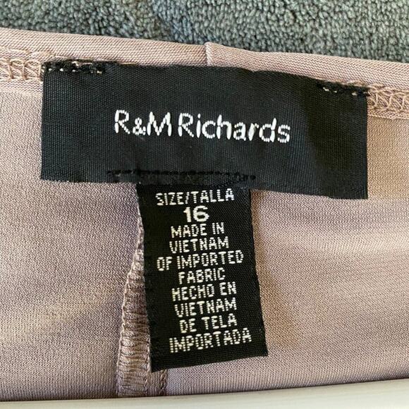 R&M Richards sz 16  Dress with Removable Necklace NWT - Picture 9 of 10